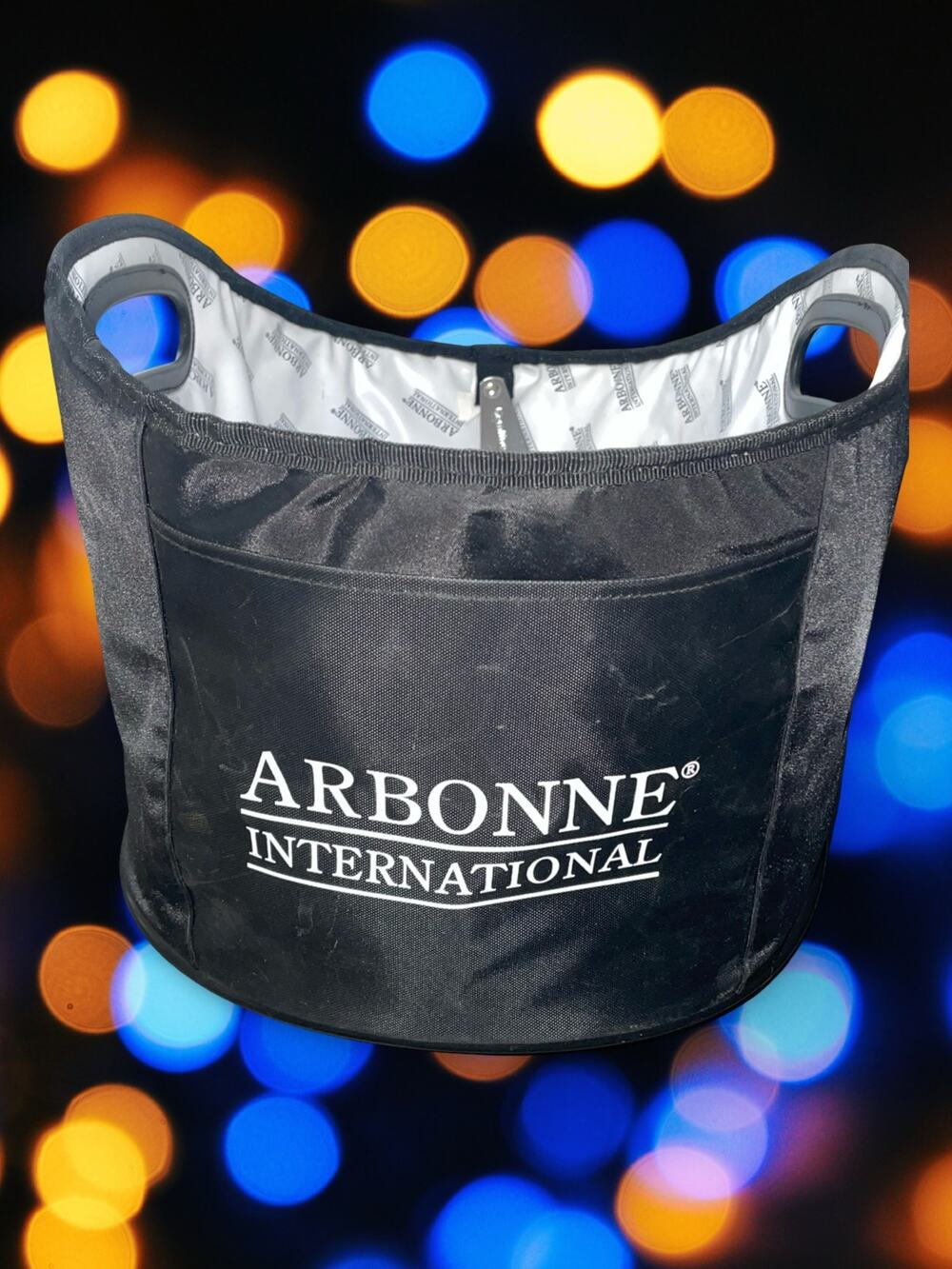 Arbonne International Collapsible Ice Bucket Vinyl Picnic Tool Bottle Opener